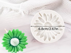 Molde silicona margarita para palito